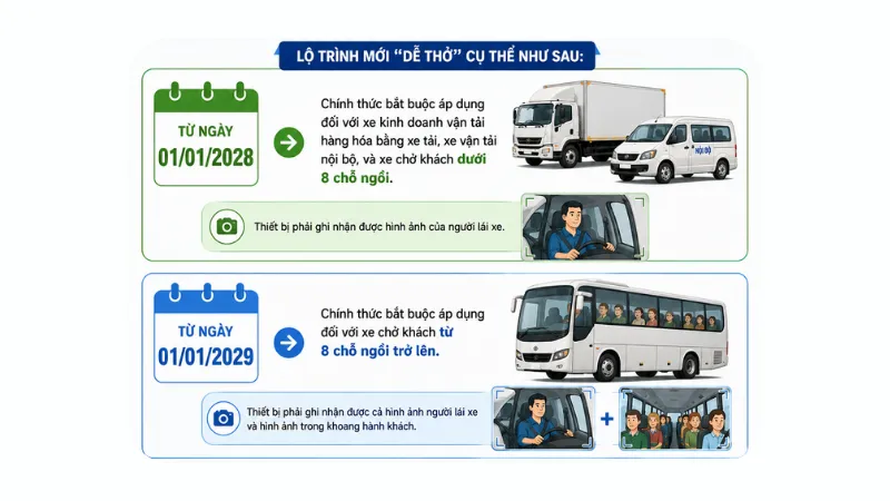 Lộ trình áp dụng camera giám sát ghi hình theo luật mới nhất