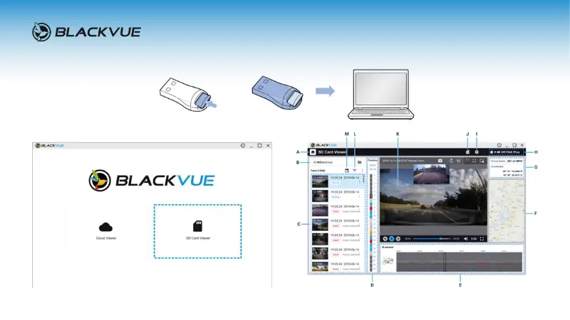 Trích xuất video bằng thẻ nhớ của camera hành trình