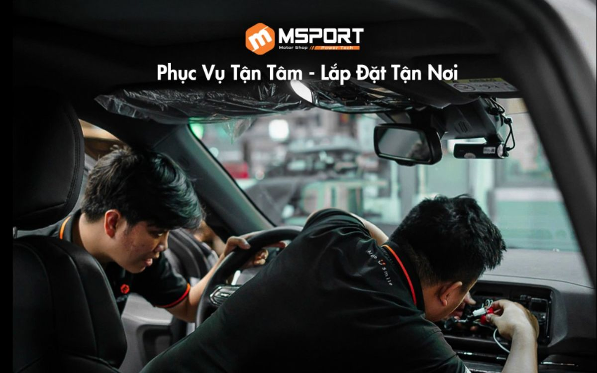 MSport hỗ trợ dịch vụ giao hàng và lắp đặt camera hành trình tận nhà hoàn toàn miễn phí trên phạm vi toàn quốc